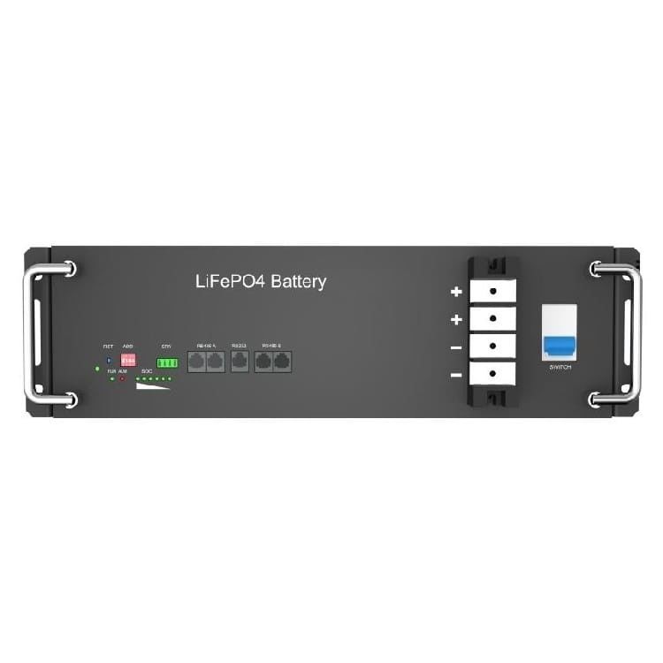 2560Wh 51.2V DC ريك ماونت Lifepo4 بطارية لتخزين الطاقة التجارية الصناعية